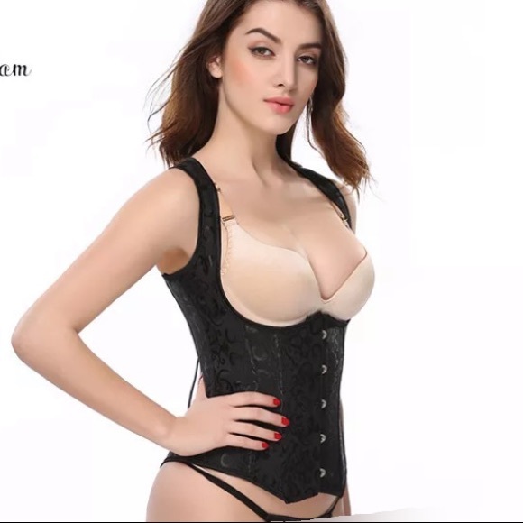 Other - Black Underbust Steampunk Corset New